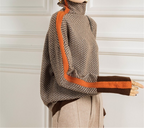 | Herringbone Turtleneck