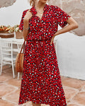 Ivonne Chic Colorful Leopard Print Dress Statement Occasion Edit