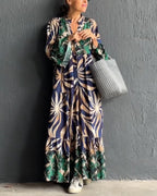 Raquel Timeless Loose Dress with Print Premium Wardrobe Essential
