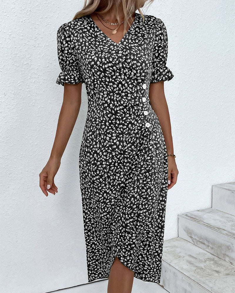 Carmen Premium Floral Dress Lively Boutique Collection