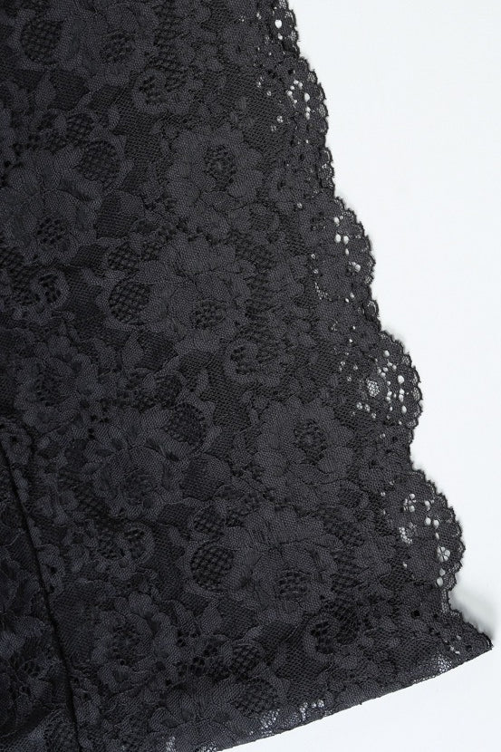 Sweetheart Mesh Panel Floral Lace Applique Bodycon Mini Dress
