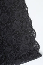Sweetheart Mesh Panel Floral Lace Applique Bodycon Mini Dress