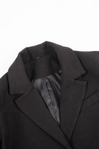 Mini Skirt with Lapel Blazer Two Piece Set