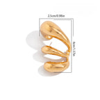 Abstract Spiral Cuff No Piercing Earrings