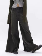 Washed Vintage Brown Loose Boyfriend Jeans