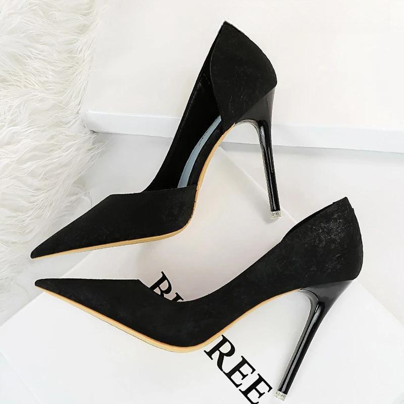 Designer Woman Pumps Pointed Toe High Heels for Parties