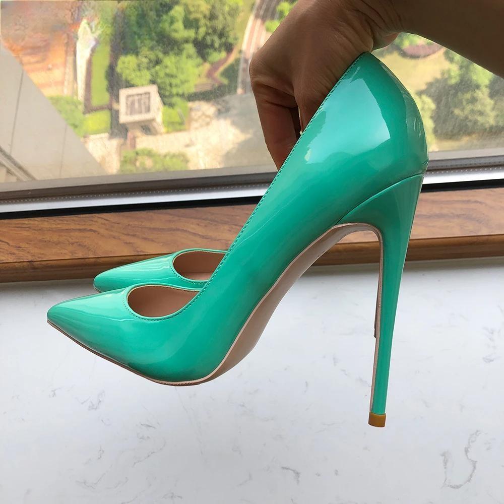 Mint Green Pointy Toe High Heel Shoes - 8cm, 10cm, 12cm