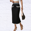 Contrast Trim Skirt