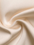 Satin Twist-Front Top and Wide-Leg Pants Set