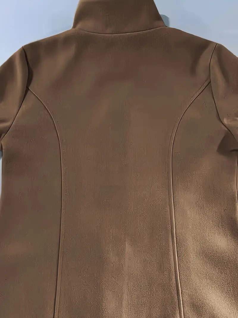 | Single-breasted knit coat