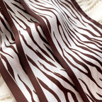 Luxurious Zebra Print Silk-Feel Scarf