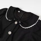 Evie A-Line Dress with Spliced Collar