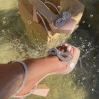 Crystal Butterfly-knot Sandals Pumps for Women