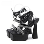 Crystal High Heels Sandals for Women