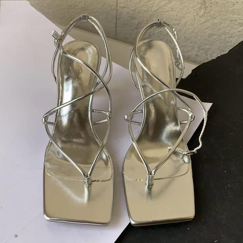 Peep Toe Women Sandals with Thin Low Heel