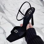 Modern Buckle Strap High Heel Sandals for Women