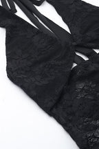 Halter Lace Cutout Bodycon Mini Party Dress