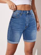 Marigold | Stretch-Fit Bermuda Shorts