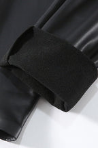 Fleece Lined Faux Leather Leggings