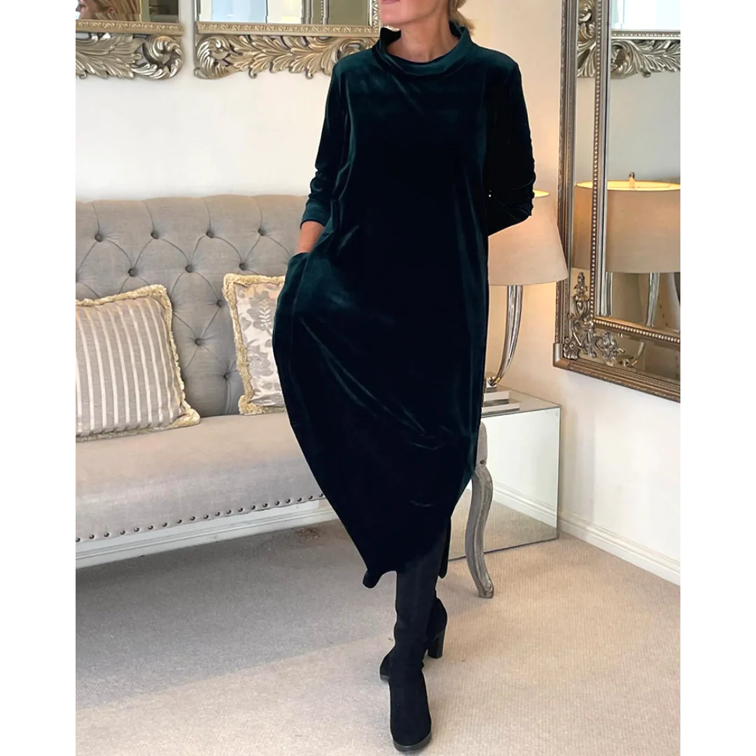 Galatea Chic Dress with Pockets Evening Wear Edit
