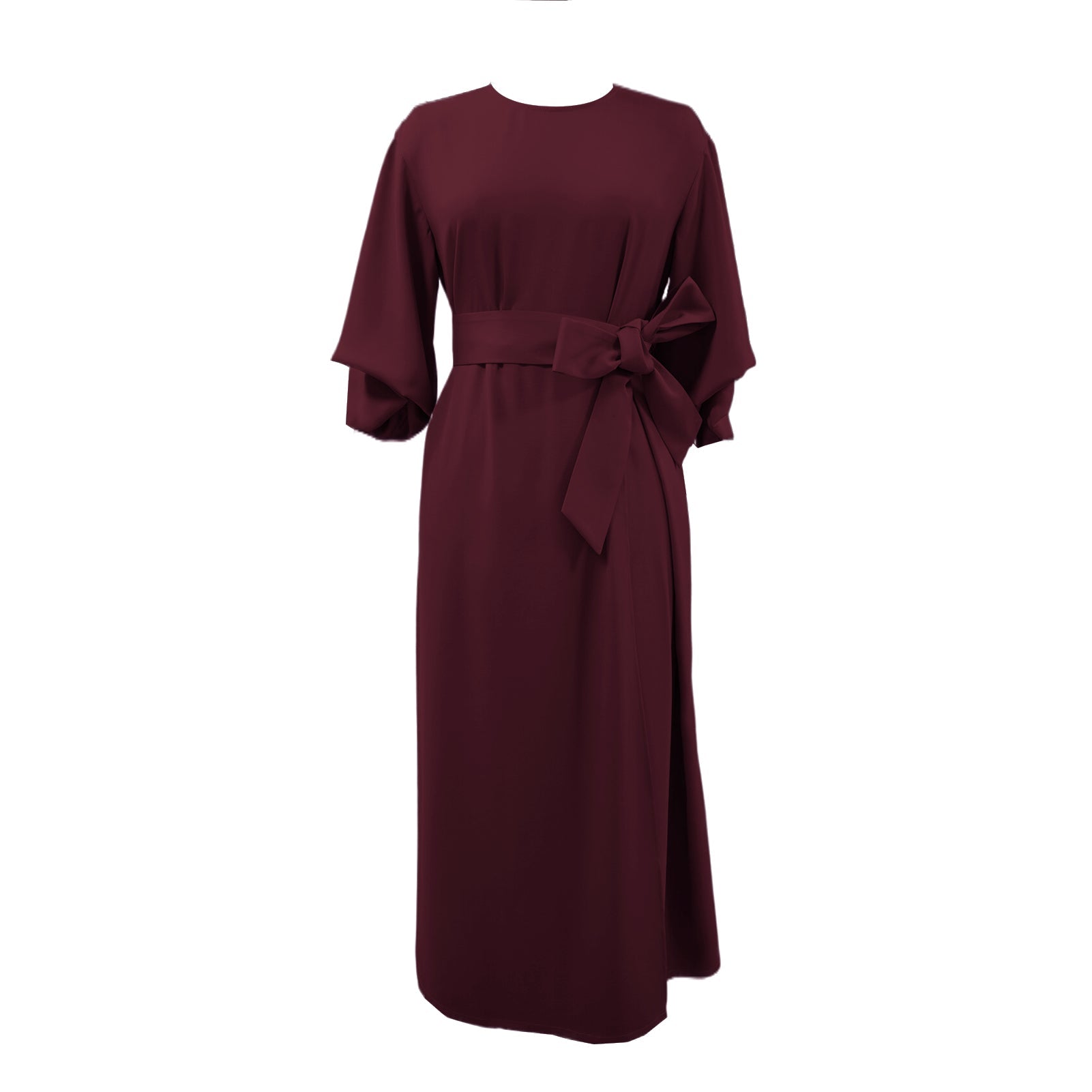 Elegant dress with balloon sleeves