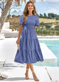 | Elegant dress with flared skirt