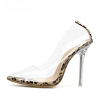 Clear PVC Transparent Stiletto High Heel Sandals