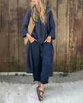 | Women’s Relaxed Long Tunic and Pant Set