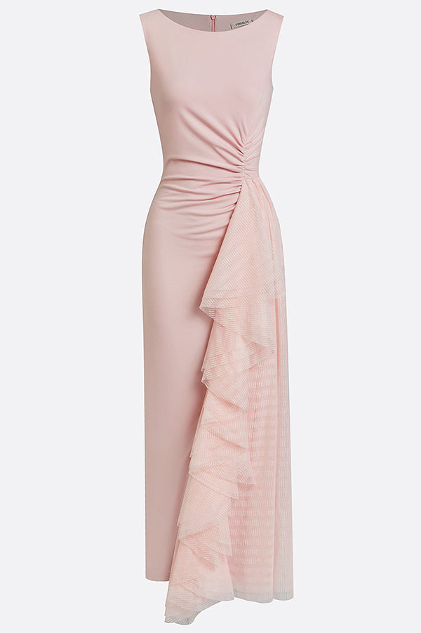 Aurelia Elegant Asymmetric Pleated Dress