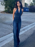 Denim Jumpsuit Sleeveless Women's Denim Jeans 2026