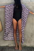 Hidden Island Boho Printed Kimono Beach Cover-up