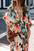 Miranda Luxe V Neck Dress with Slit Everyday Edit