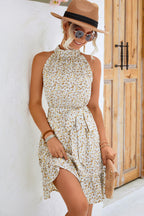 Ursula Elevated Floral Neckline Dress Chic Silhouette Collection