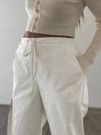 Pocket Drawstring Cargo Pants