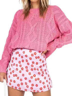 Solid Color Oversized Sweaters