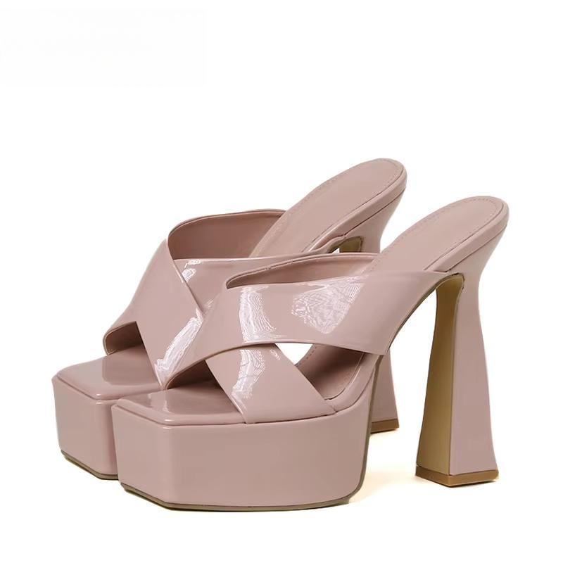Summer Platform Women Slippers High Heels - Plus Size 35-42