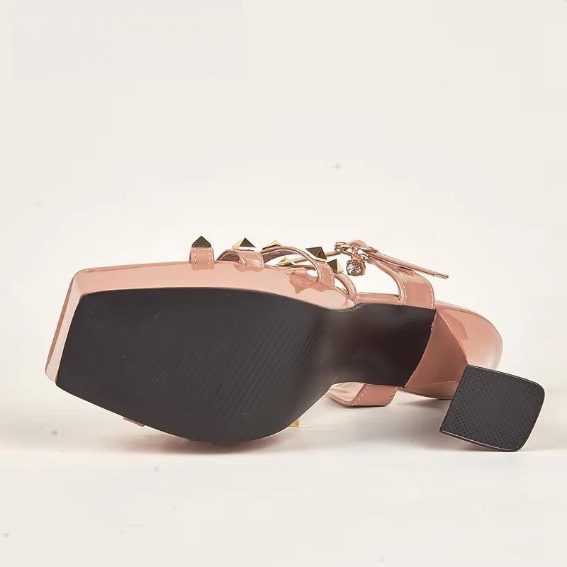Rivet Peep Toe Extreme High Heels Sandals for Women