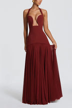 Seraphina Deep V Maxi Dress