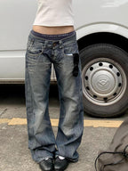 Vintage Wash And Distressing Boyfriend Jeans