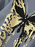 Oversized Butterfly Jacquard Sweater