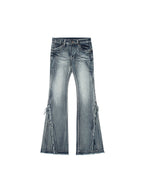 Washed Polished Flare Jeans