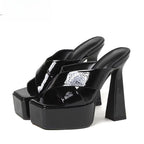 Summer Platform Women Slippers High Heels - Plus Size 35-42
