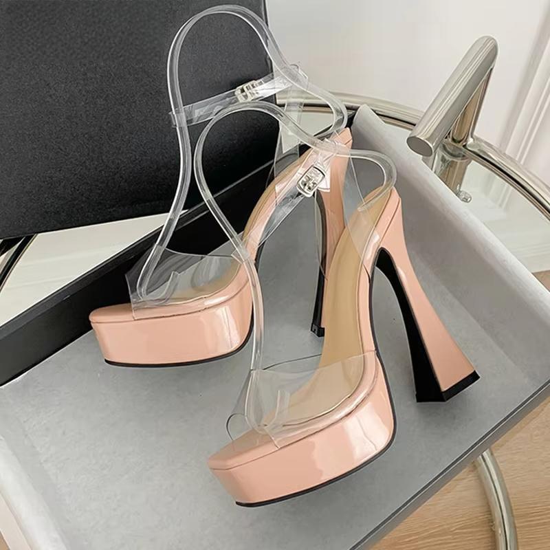 Open Toe Platform High Heels Sandals for Women