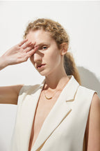 Sugar Cube Necklace in Gold