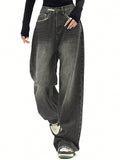 Dark Wash Vintage Baggy Boyfriend Jeans