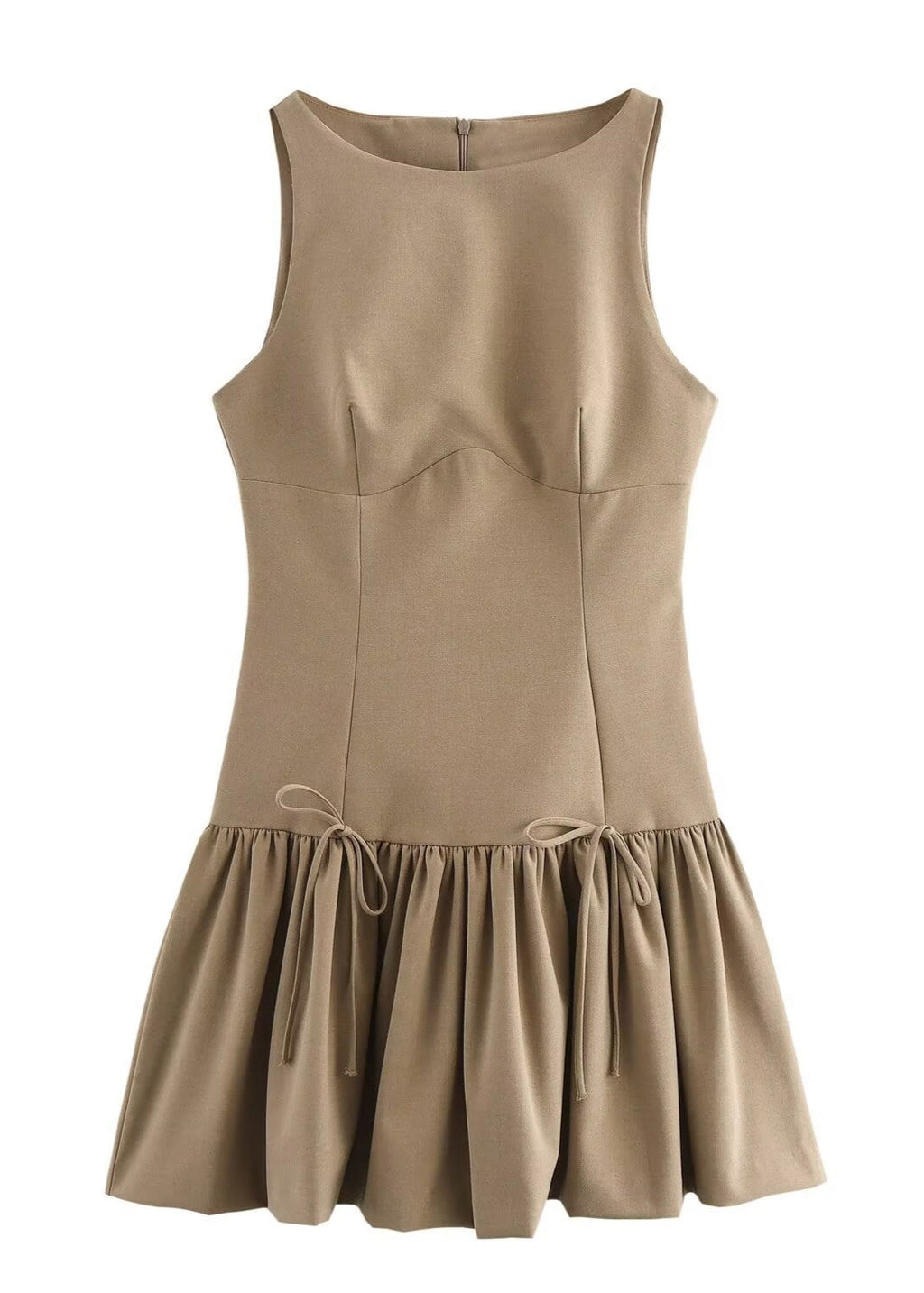 Camille - Sleeveless Drop-Waist Mini Dress