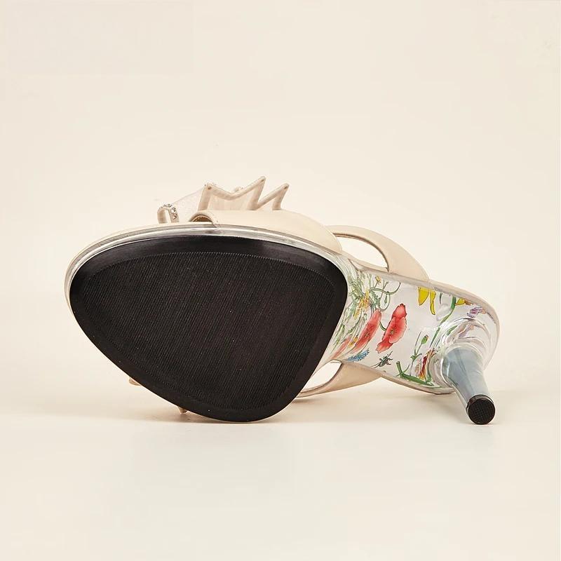 Peep Toe High Heel Slippers for Women Nightclub Party Strip Pole Dance