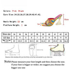 Transparent Camouflage High Heels Slippers Sandals