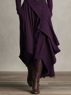 | Stretch Turtleneck Maxi Dress