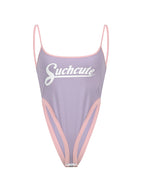 Contrasting Letter Print Bodysuit